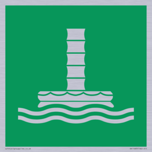 E055 safe condition marine evacuation chute